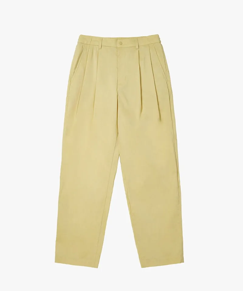 MCC Two Tuck Tapered Pants - Yellow Beige